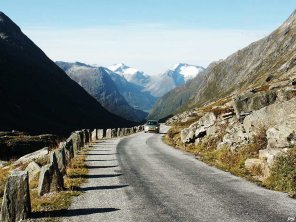 Foto van Gamle Strynefjellsvegen in Noorwegen
