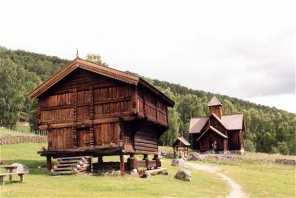 Foto van Uvdal stavkirke staafkerk in Noorwegen