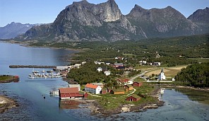Foto van Kjerringøy het Wijveneiland in Noorwegen