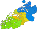 Plaatje van kaartje met districten in Møre og Romsdal in Noorwegen