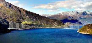 Foto van Hardangerbrug in Noorwegen